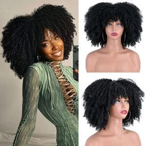 Black Afro Kinky Curly Wig